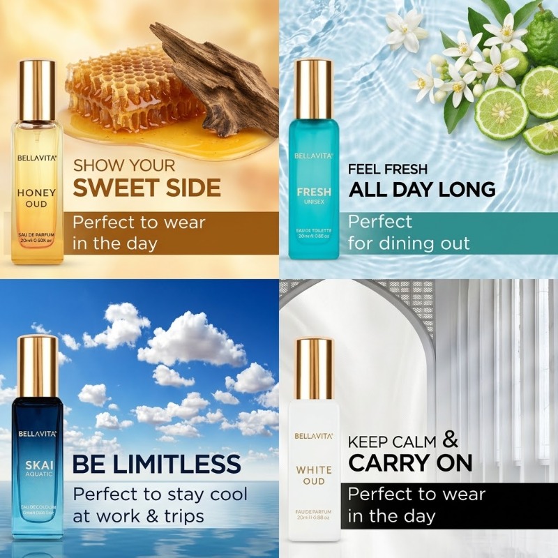 The Collection Perfume Fragrance - Set Parfum Mini Uniseks 20MLx4, Eau