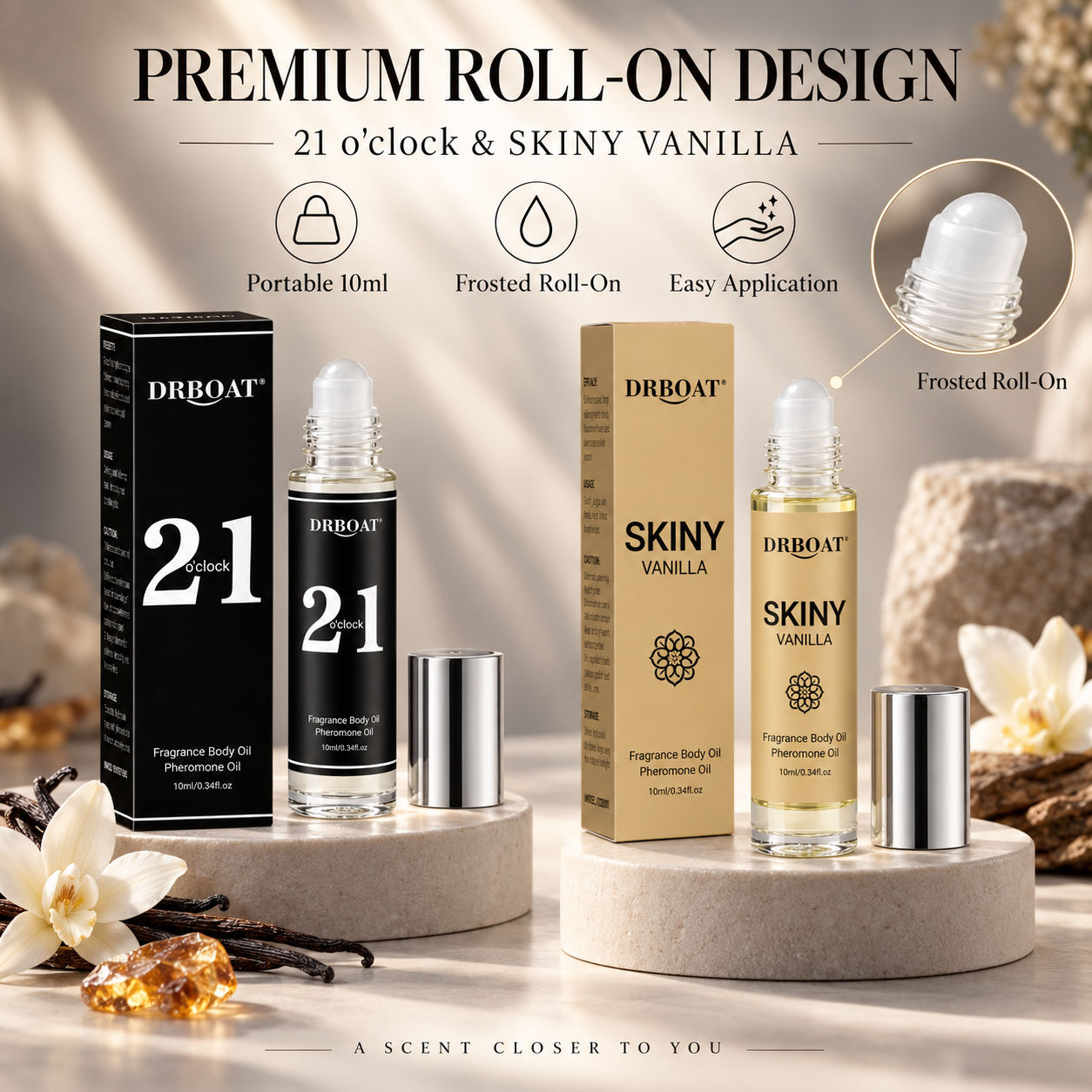 Perfume Fragrance Oil - Minyak Parfum Roll-On untuk Pria, Aroma